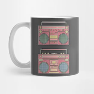 Red Classic Boombox Mug